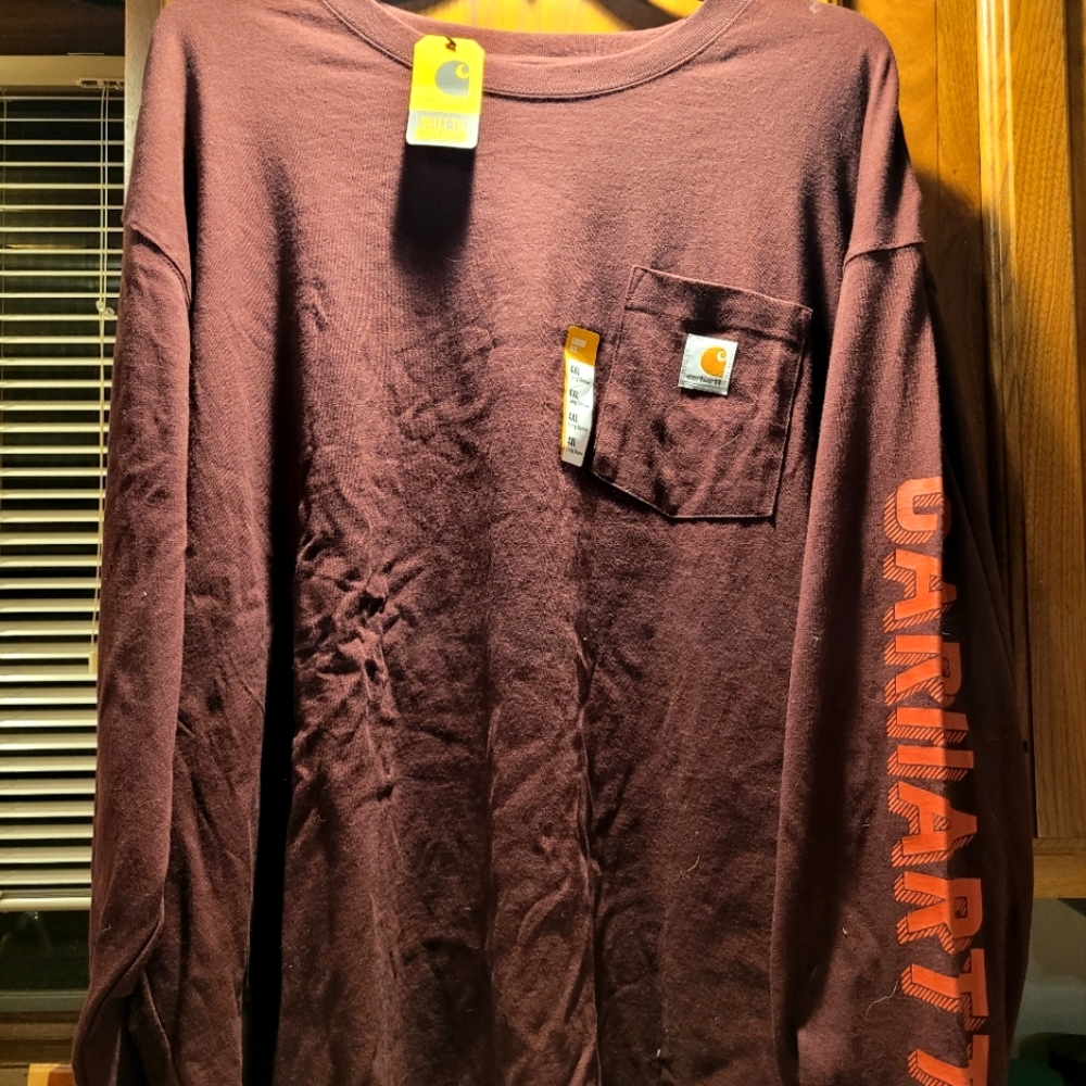Carhartt loose fit Heavy weight Maroon Long sleeve